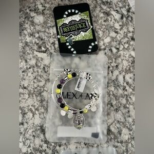 Alex and Ani Beetlejuice Silver set of 3  Bracelets